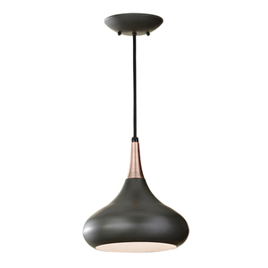 Beso 1-ljus medium pendellampa - mörkbrun Elstead small 0