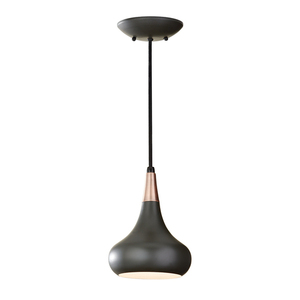 Beso 1-ljus minihängande lampa - mörkbrun Elstead small 0