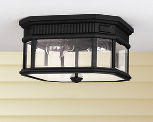 Cotswold Lane 2 Ljus Plafond - svart Elstead small 1