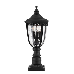 English Bridle 3 ljus medium piedestal - svart Elstead small 0