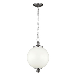 Parkman 1 ljus stor taklampa - polerad nickel Elstead small 0