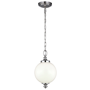 Parkman 1 ljus liten taklampa - polerad nickel Elstead small 0