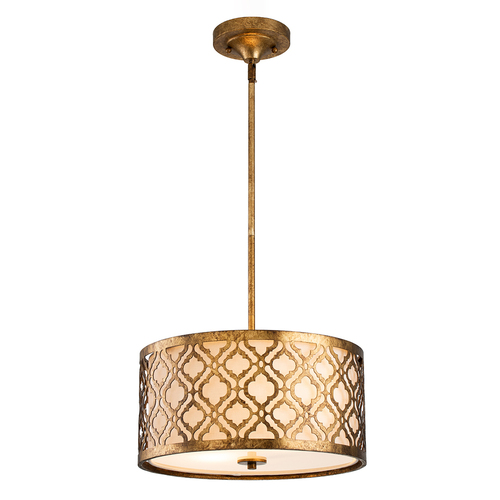 Kontrollera Arabella 2-ljus Duo-Mount pendellampa Medium Elstead.