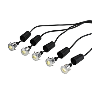 Derwent 5 x Däck-/trädgårdsbelysning med 6 m kabel och 12V transformator Elstead small 0