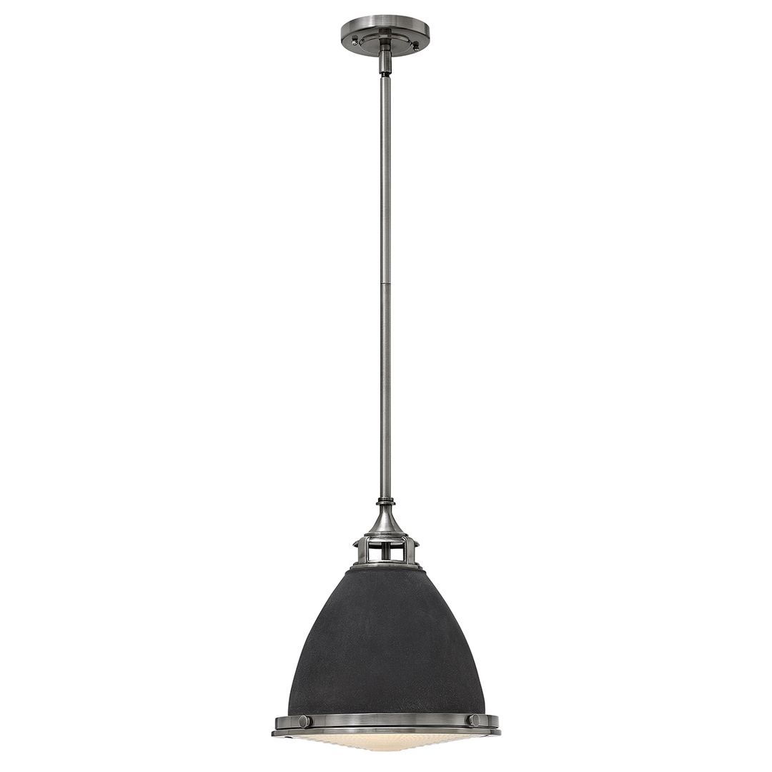 Kontrollera Amelia 1-ljus medium pendellampa - åldrad zink Elstead Amelia 1-ljus medium pendellampa - åldrad zink Elstead