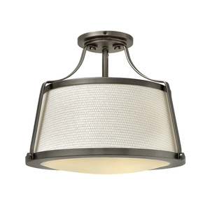 Charlotte 3-ljus halvljus - antik nickel Elstead small 0