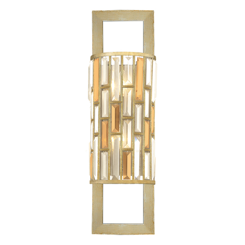 Kontrollera Gemma 2-ljus vägglampa - silverblad Elstead