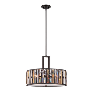 Gemma 3-ljus taklampa - Vintage brons Elstead small 0