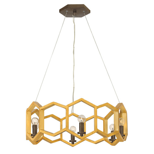 Kontrollera Moxie 6-ljus taklampa Elstead
