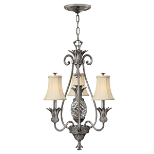 Plantation ljuskrona med 3 lampor - polerad antik nickel Elstead small 0