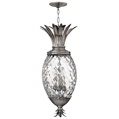 Kontrollera Plantation 4-ljus Pentant - Polerad antik nickel Elstead