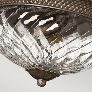 Plantation 3-ljus stor taklampa - Pearl Bronze Elstead small 3