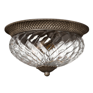 Plantation 3-ljus stor taklampa - Pearl Bronze Elstead small 0