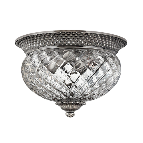 Kontrollera Plantation 2-ljus liten spolplatta - polerad antik nickel Elstead