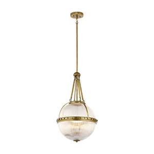 Aster 3-ljus taklampa - naturlig mässing Elstead small 0
