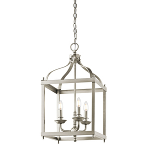 Larkin 3-ljus medium pendel - borstat nickel Elstead small 0