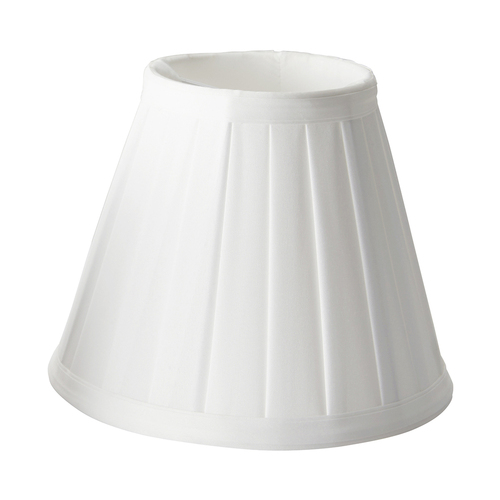 Kontrollera Clip Shades Pleated Vit ljusskärm Elstead