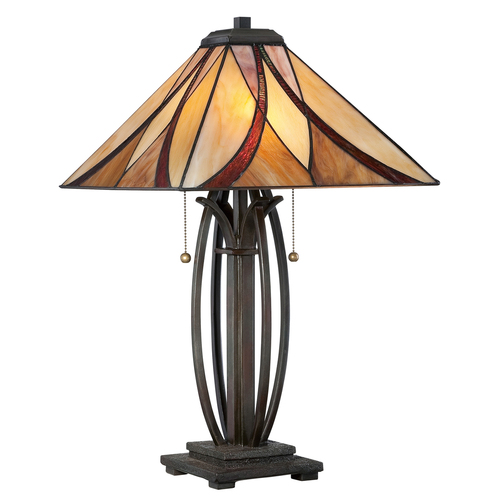 Kontrollera Asheville bordslampa med 2 lampor Elstead