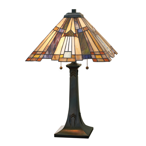 Kontrollera Inglenook 2 ljus bordslampa Elstead