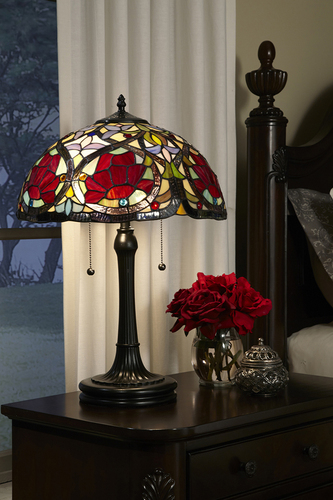 Kontrollera Larissa 2 ljus bordslampa Elstead