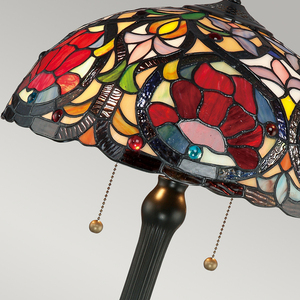 Larissa 2 ljus bordslampa Elstead small 3