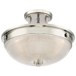 Mantle 2-ljus halvljus - polerad nickel Elstead small 2