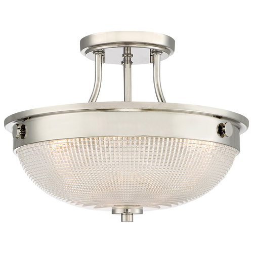 Kontrollera Mantle 2-ljus halvljus - polerad nickel Elstead