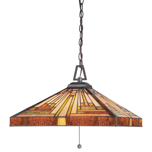 Kontrollera STEPHEN 3 Tiffany taklampa - Elstead