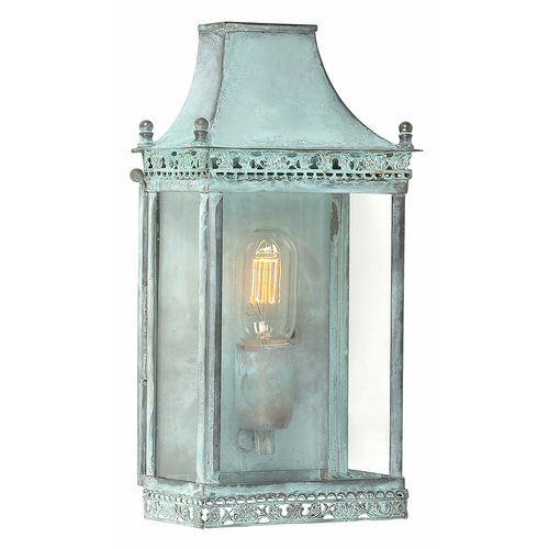 Kontrollera Regents Park vägglykta med 1 lampa - Verdigris Elstead