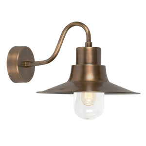 Sheldon vägglykta med 1 lampa - åldrad mässing Elstead small 0