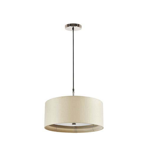 Kontrollera Sienna 1 ljus taklampa - kräm Elstead