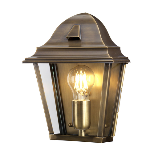 Kontrollera St James vägglykta med 1 lampa - mässing Elstead