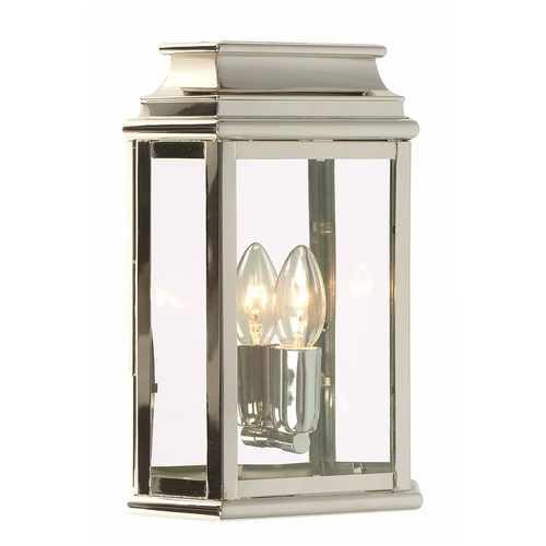 Kontrollera St Martins vägglykta med 1 lampa - polerad nickel Elstead