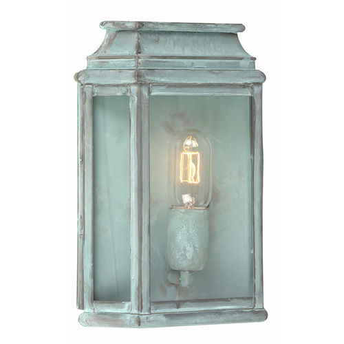 Kontrollera St Martins vägglykta med 1 lampa - Verdigris Elstead