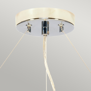 Pearce 22" taklampa med takpanna i polerad krom Elstead small 1