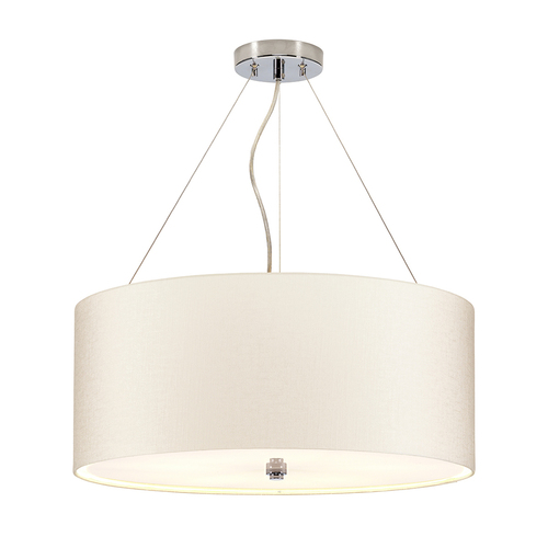 Kontrollera Pearce 22" taklampa med takpanna i polerad krom Elstead