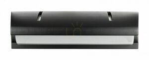 Utomhusvägglampa SU-MA Nelly svart 2-ljus aluminium 91012C BL small 1