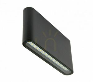 Utomhusvägglampa SU-MA Slim svart LED 11W IP54 M1016 BL small 1