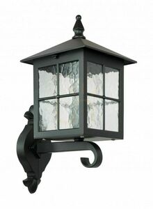 Utomhusvägglampa SU-MA svart patina gjuten aluminium K 3012/1/KW g small 0