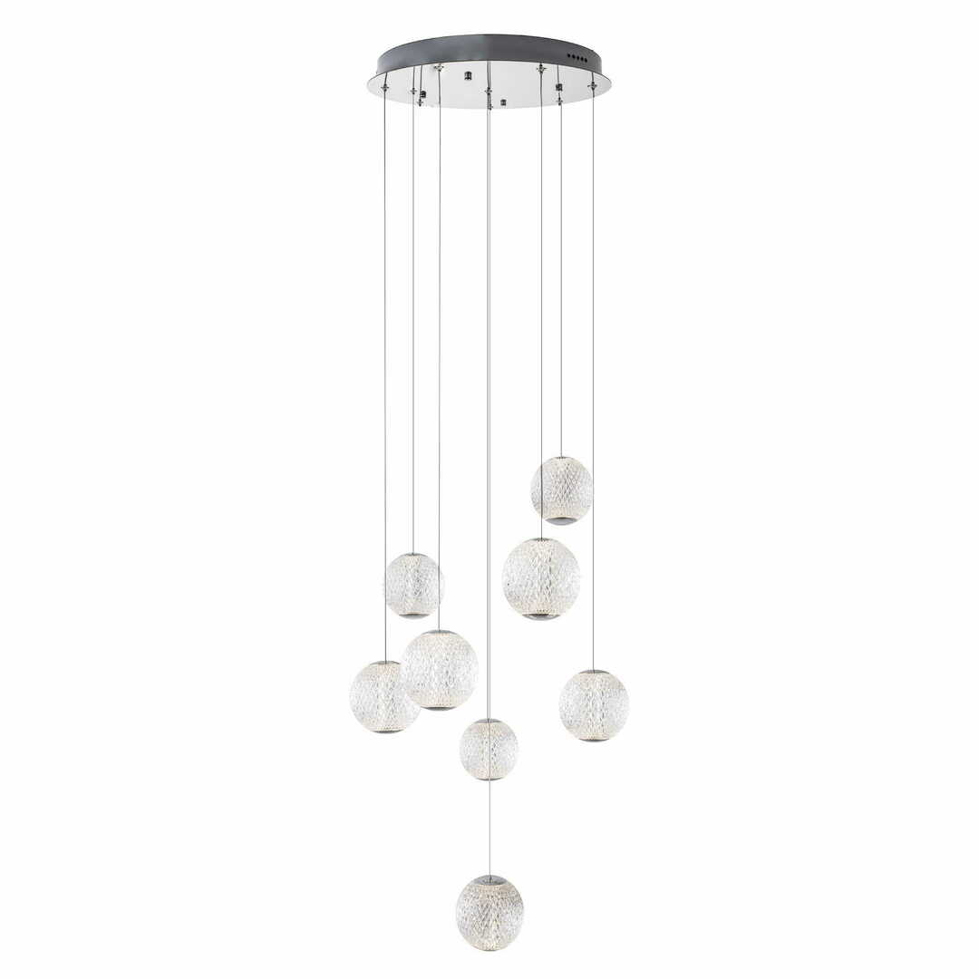 Kontrollera Pendant Light Max Light Nobile VIII Chrome 8-Light P0481 Pendant Light Max Light Nobile VIII Chrome 8-Light P0481