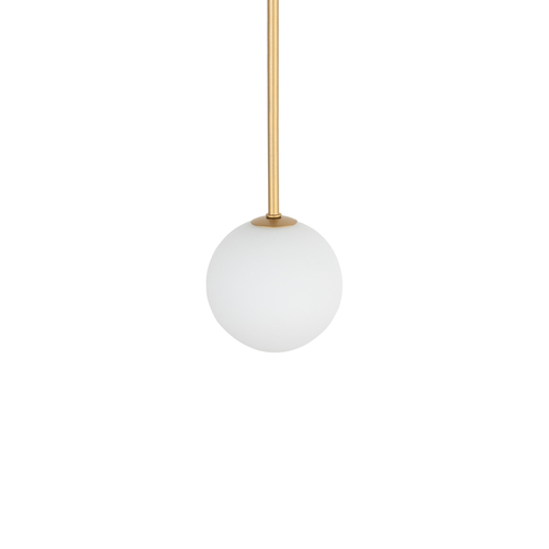 Kontrollera Nowodvorski KIER L 10308 pendellampa i satinguld med vitt glas 1×G9 15 cm