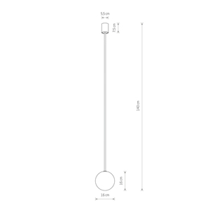 Nowodvorski KIER L 10308 pendellampa i satinguld med vitt glas 1×G9 15 cm small 4