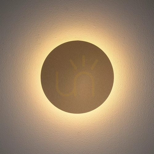Kontrollera Nowodvorski RING LED S 10317 vägglampa, satinerat guldfärgad, 15 cm