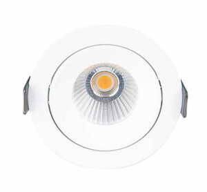 Infälld armatur Max Light CykloP H0094 vit LED 12W IP65 Ø6 cm small 1