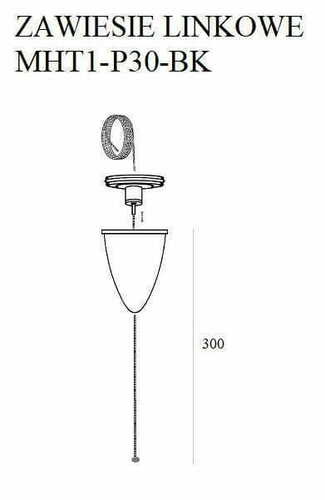 Kontrollera Pendlingskit Max Light MAX 3 m svart aluminium MHT1-P30-BK