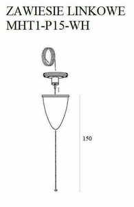 Kabelsuspension Max Light MAX vit 1,5 m aluminium MHT1-P15-WH small 1