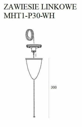 Kontrollera Kabelupphängning Max Light MAX 3 m vit aluminium MHT1-P30-WH