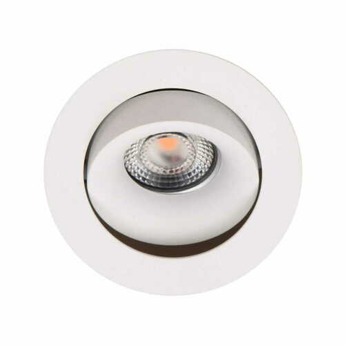 Kontrollera Infälld armatur Max Light Bellatrix H0117 vit lutande 9W 3000K Ø10,5 cm