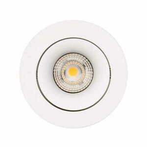 Infälld armatur Max Light Bellatrix H0117 vit lutande 9W 3000K Ø10,5 cm small 3
