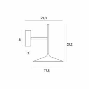 Vägglampa Max Light Hana W0304 guld LED 17,5 cm 4 Vägglampa Max Light Hana W0304 guld LED 17,5 cm small 4